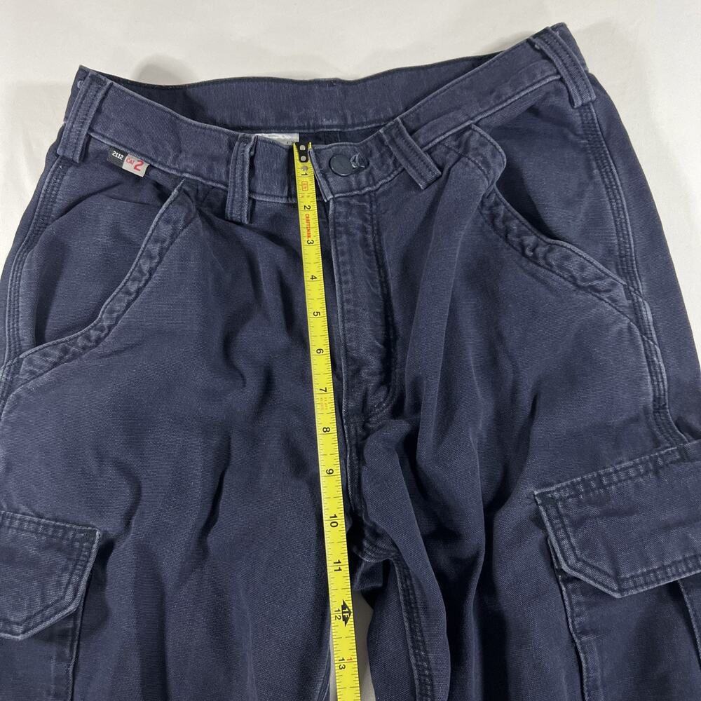 Carhartt FR Pants Mens 30x32 Work Pants Original Fit Cargo 2112 Cat 2 Blue - Picture 8 of 10